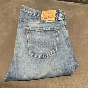 Levi's Blue Straight Jeans with Vintage Look